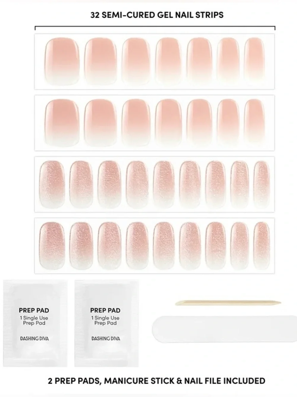 Dashing Diva Glaze Semi-Cured Gel Nails- Velvet Blush, NEW - Picture 3 of 6